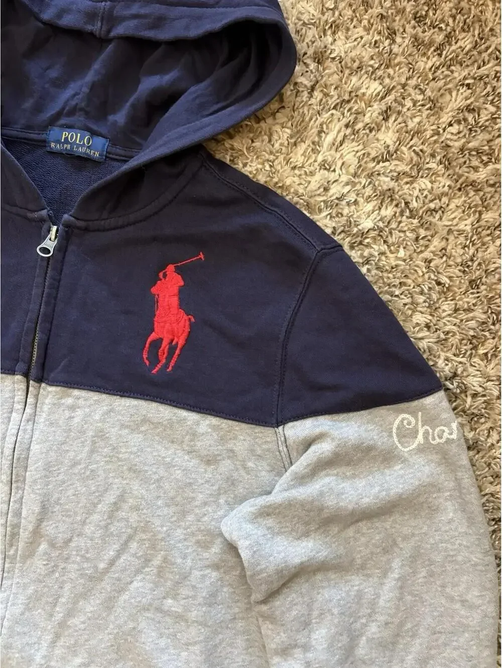 Polo Ralph Lauren Big Pony Athletic Division #5 Champs Boys Hoodie Jacket Boys